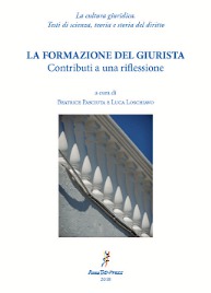 Copertina di Pasciuta - Loschiavo a c., La formazione del giurista, Roma Tre-press 2018