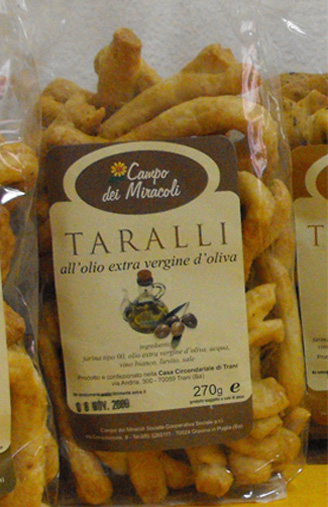 Taralli all'olio extravergine di oliva