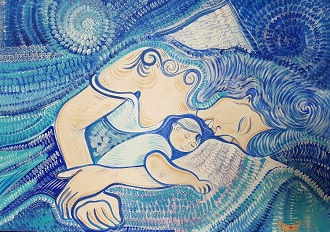 Opera su tela Piccoli Abbracci - prodotti dal carcere