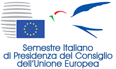 logo Presidenza italiana del Consiglio dell'Unione Europea 2014