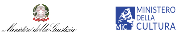 loghi del Ministero della giustizia e e del Ministero della cultura 