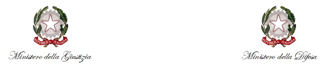 Emblema del Ministero della giustizia e del Ministero della difesa