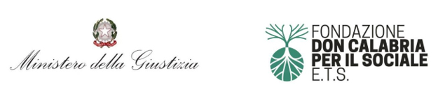 Emblema del Ministero della giustizia e logo Croce rossa italiana