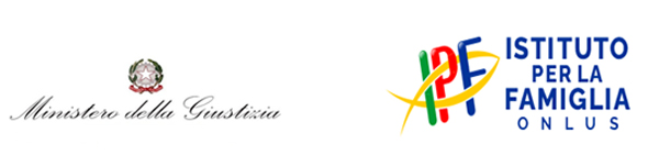 Emblema del Ministero della giustizia e l’Istituto per la famiglia