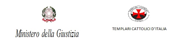 Emblema del Ministero della giustizia e logo Templari cattolici d'Italia